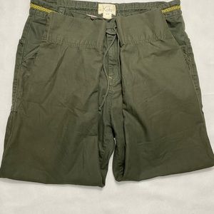 Koto dark green drawstring pants